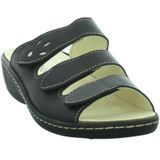 Longo - Slippers - Schwarz/Beige - Leer