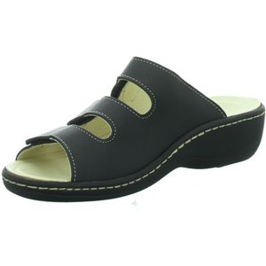 Longo - Slippers - Schwarz/Beige - Leer