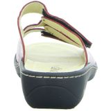 Longo Dames Slippers - Rood - Leren - Uitneembare Binnenzool