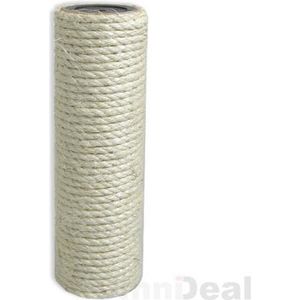 25 x 7,1 cm: M10 Sisal Stam voor Krabpaal - Sisalpaal voor Kattenboom - Krab Bomen Onderdelen
