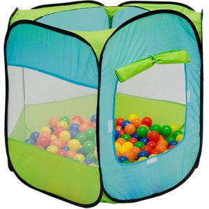 LittleTom Ballenbad Pop Up Speeltent - 100 x 100 x 72 cm - Voor Kinderen vanaf 12 maanden