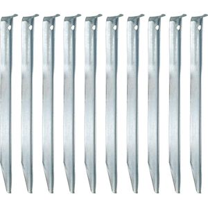 10 xl stalen tentharingen V-profiel 230x23mm stabiele tentnagels zandnagels zandvloernagels