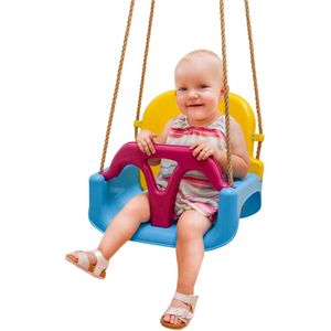 3-in-1 Kinderschommel - Babyschommel 40x43x33cm - binnen buiten