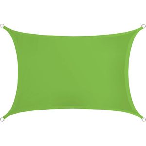 AMANKA Zonnezeil 3x2m polyester rechthoek waterafstotend en stabiel tuinzeil upf50+ - groen Polyester 16334