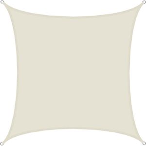 AMANKA UPF50+ Schaduwzeil - 4x4 m UV Luifel Polyester Vierkant - Zonnezeil Waterafstotend Tuin Balkon - beige Polyester 16554