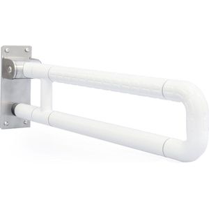 WC Steunbeugel Opklapbaar - 60 cm - Roestvrij Staal met Antislip - Extra Belastbaar tot 100 kg
