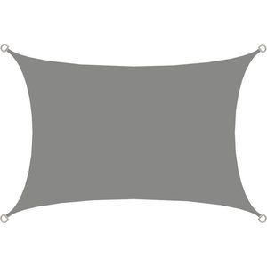 AMANKA UPF50+ Schaduwzeil - 2x3 m UV Luifel Polyester Rechthoek - Zonnezeil Waterafstotend Tuin Balkon - grijs Polyester 16632