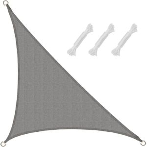 2,5x2,5x3,5 Zonneluifel Driehoekig - Waterdoorlatend met UV Bescherming Patio Zonwering Driehoek