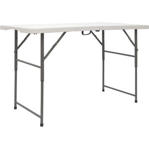 Tuintafel M 122x60x74cm wit