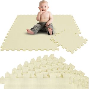 9 delige Puzzelmat voor Baby's en Kinderen 30x30 Puzzel Speelmat Kruipmat EVA Schuim Mat