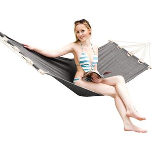 AMANKA Tot 100 kg: outdoor staafhangmat voor 1 persoon - 190x80cm hangmat outdoor hangstoel zonder frame - hangmat met stang - tuinhangmat voor balkon schommelstoel indoor ligstoel om op te hangen