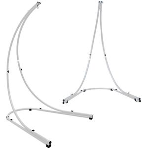 AMANKA Tot 150kg: Metalen Hangstoelframe voor Buiten & Binnen - 210cm Standaard voor Hangstoelen - Basis voor Ophangstoel Schommelstoel - grijs Staal 17186