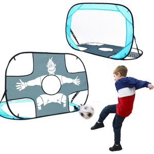 Kinder Voetbaldoel met Doelwand - 125x80 Pop-Up Doel Tuin Kinderdoel Opvouwbaar