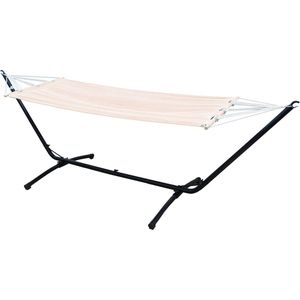 Hangmat met Frame voor Buiten en Binnen - Hangmat voor 1 Persoon - 310cm Hangmat Frame tot 120kg ...