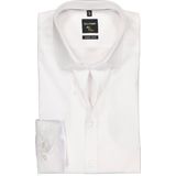 OLYMP - Effen Overhemd - Wit - Katoen - Kent Kraag - Lange Mouwen
