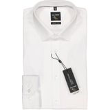 OLYMP - Effen Overhemd - Wit - Katoen - Kent Kraag - Lange Mouwen