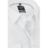 OLYMP - Effen Overhemd - Wit - Katoen - Kent Kraag - Lange Mouwen