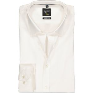 OLYMP - No. Six - Overhemd - Beige - Strijkvriendelijk - Boordmaat: 46