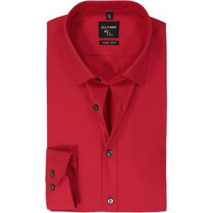 OLYMP No. Six super slim fit overhemd, rood