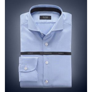 OLYMP - SIGNATURE - Overhemd - Bleu - Tailored Fit - SIGNATURE Cutaway