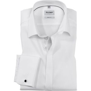 OLYMP Level 5 Body Fit Overhemd - Wit - Gladde Stof - Strijkvriendelijk