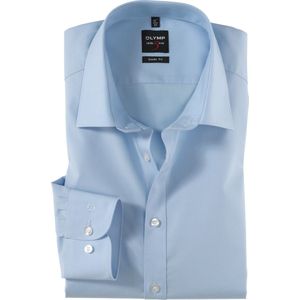 OLYMP - Level 5 Body Fit Overhemd - Lichtblauw - Strijkvriendelijk - 97% Katoen