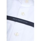 OLYMP SIGNATURE Overhemd Wit - Lange Mouw - 100% Katoen - Kent Kraag