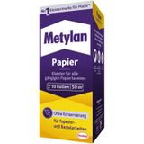 Metylan papierlijm, sterke behanglijm, voor lichte, normaal en zwaar behang, 1 x 125 g lijm voor behang en knutselen zonder conserveringsmiddelen