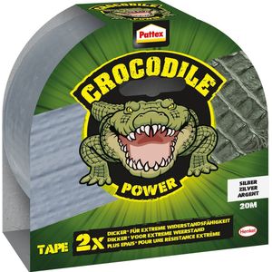 Pattex Crocodile Power Tape Zilver 20 meter