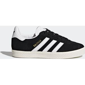 adidas Gazelle Sneakers uniseks-kind, Core Zwart Wit Goud, 32 EU
