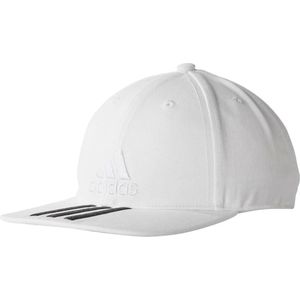 Adidas six-panel classic 3-stripes pet in de kleur wit/zwart.