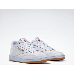 Reebok Club C 85 dames Sneaker Low top, WHITE/LIGHT GREY/GUM, 35.5 EU