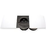 Bachmann - DUE - Afdekking - Glanzwit - Kunststof