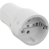 CEE 7/3 Connector - Wit - Kunststof - Voor Stroomkabel