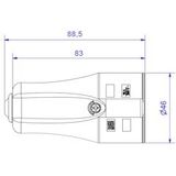Bachmann 960.103 Koppeling met randaarde Polypropyleen 250 V Zwart IP20