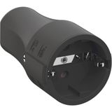 Bachmann - 960.103 Schutzkontaktkupplung Polypropylen 250 v Schwarz IP20