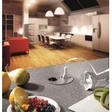 Bachmann Twist - Inbouw Stopcontact - 2x 230V - Mat Wit - 2 meter aansluitsnoer