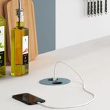 Bachmann Twist - Inbouw Stopcontact - 2x 230V - Mat Wit - 2 meter aansluitsnoer