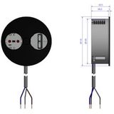 Bachmann - Twist - USB Oplaadpunt - Zwart - Metaal