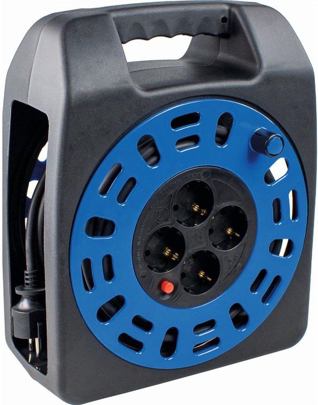 Bachmann - Haspel Kabeldoos - 4x Beschermingscontact - AC230V - 20 m