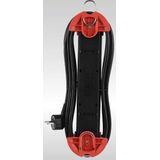 HOOK - Indoor - Stekkerdoos - Zwart - 5 Stopcontacten - 5 Meter Kabellengte