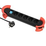 HOOK - Indoor - Stekkerdoos - Zwart - 5 Stopcontacten - 5 Meter Kabellengte