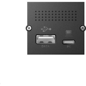 BACHMANN module poortreplicator 2x USB, RJ45, Mini DisplayPort, USB-C, PowerDelivery - zwart 917.229