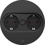 Bach Twist 2 Office inbouwstekkerdoos met 2 ronde uitgangen - 946.100 - E3MQS