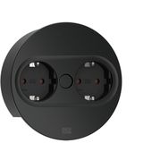 Bach Twist 2 Office inbouwstekkerdoos met 2 ronde uitgangen - 946.100 - E3MQS