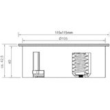 BACHMANN - Twist 2 - Stopcontact - Zwart - Kunststof - Automatische Opening