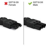 Bachmann - CYCLE Loop - Stekkerdoos - Zwart - Aluminium - 2 Geaarde Stopcontacten