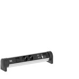 BACHMANN - CYCLE - Bureau Stekkerdoos - Aluminium - USB A/C Oplader 22W