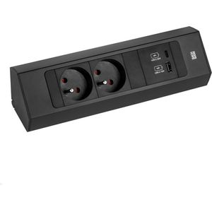 Bachmann - STCASKUSBBZ - Hoekstopcontact - USB A/C - Kort