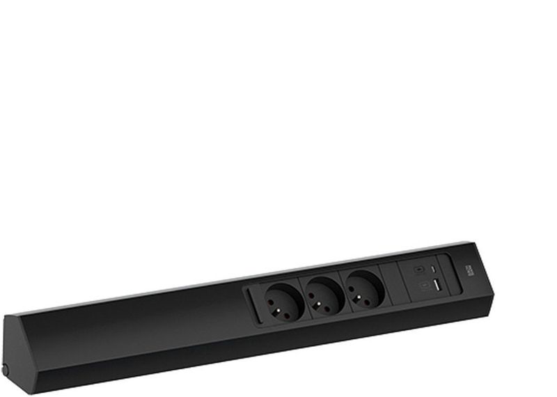 Stopcontact - Zwart - Kunststof